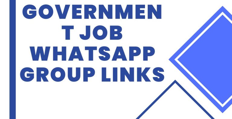 Join Government Job WhatsApp Group Links