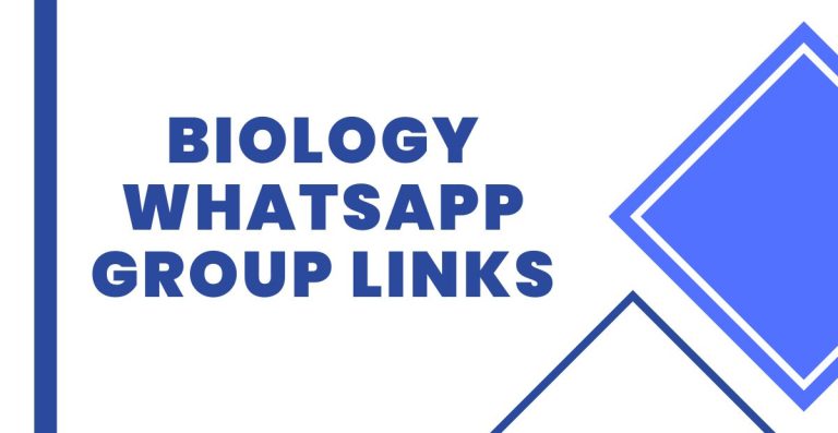 Latest Biology WhatsApp Group Links