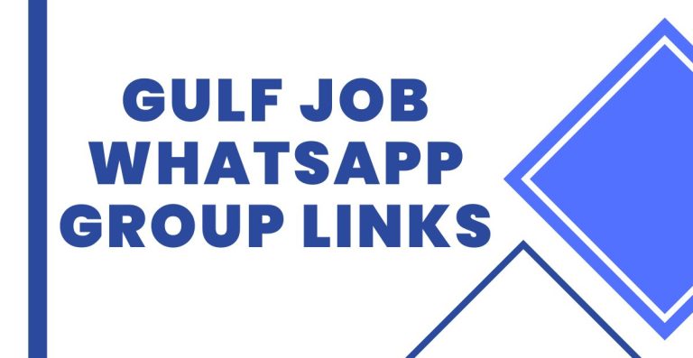 Join Gulf Job WhatsApp Group Links