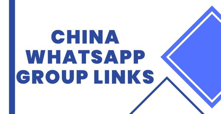Latest China WhatsApp Group Links