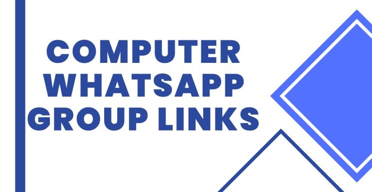 Latest Computer WhatsApp Group Links