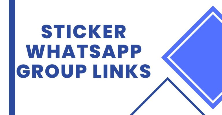 Join Sticker WhatsApp Group Links