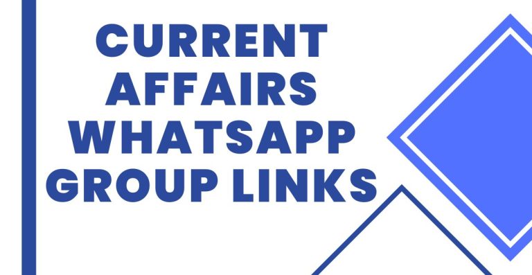Latest Current Affairs WhatsApp Group Links