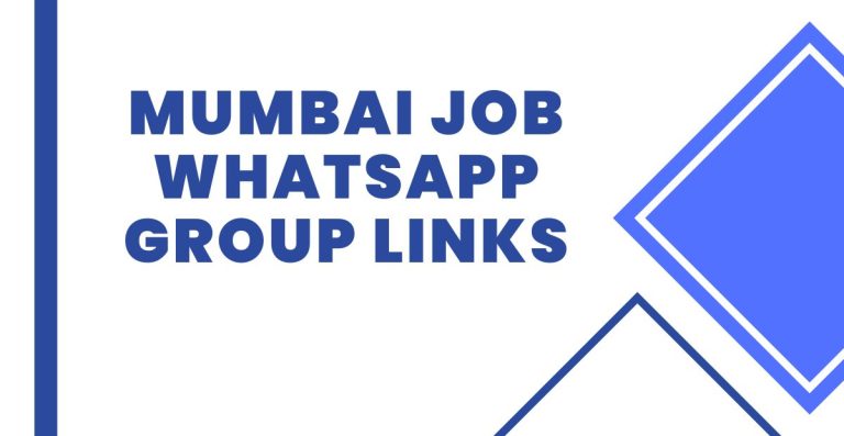 Join Mumbai Job WhatsApp Group Links