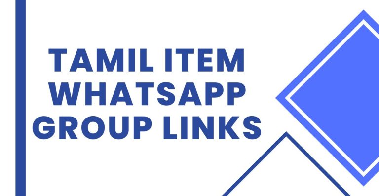 Join Tamil Item WhatsApp Group Links