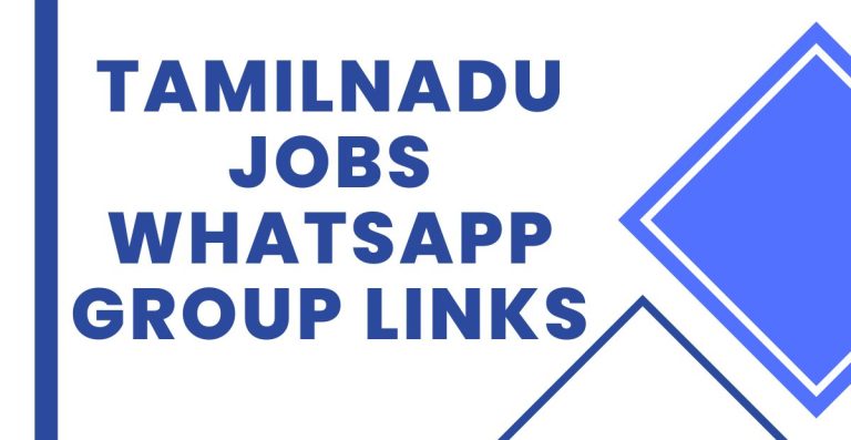 Join Tamilnadu Jobs WhatsApp Group Links