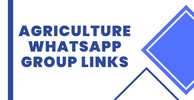 Latest Agriculture WhatsApp Group Links