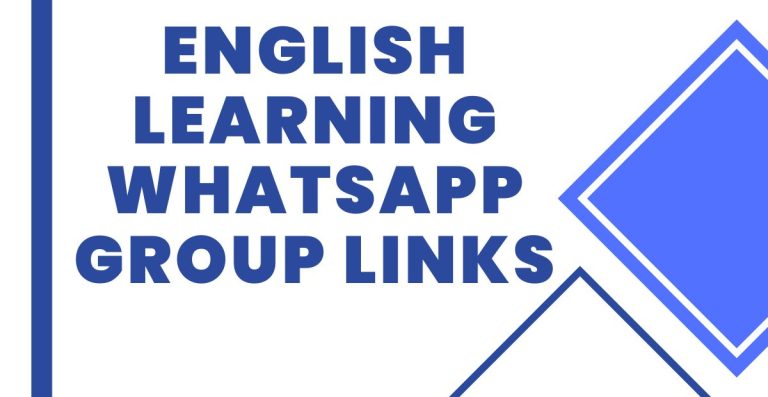 Join English Learning WhatsApp Group Links