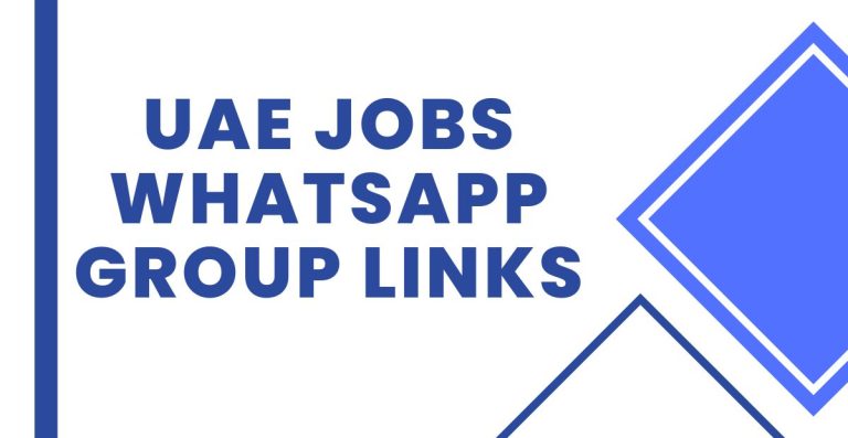 Join UAE Jobs WhatsApp Group Links
