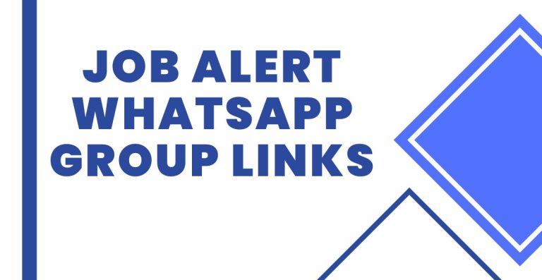 Join Job Alert WhatsApp Group Links