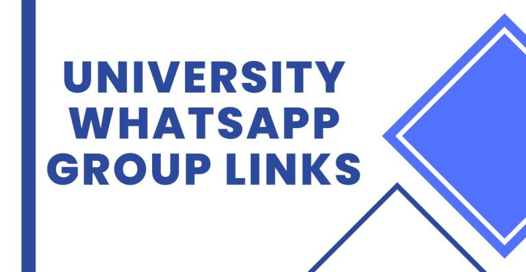 Join University WhatsApp Group Links