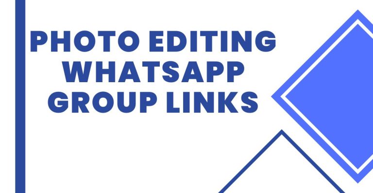 Join Photo Editing WhatsApp Group Links