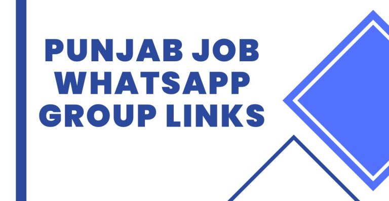 Join Punjab Job WhatsApp Group Links
