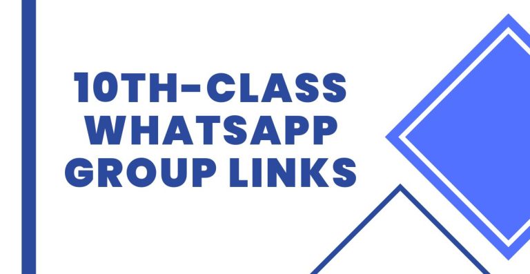 Latest 10th Class WhatsApp Group Links