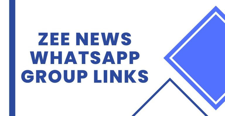 Join Zee News WhatsApp Group Links