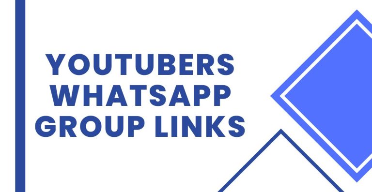 Join YouTubers WhatsApp Group Links