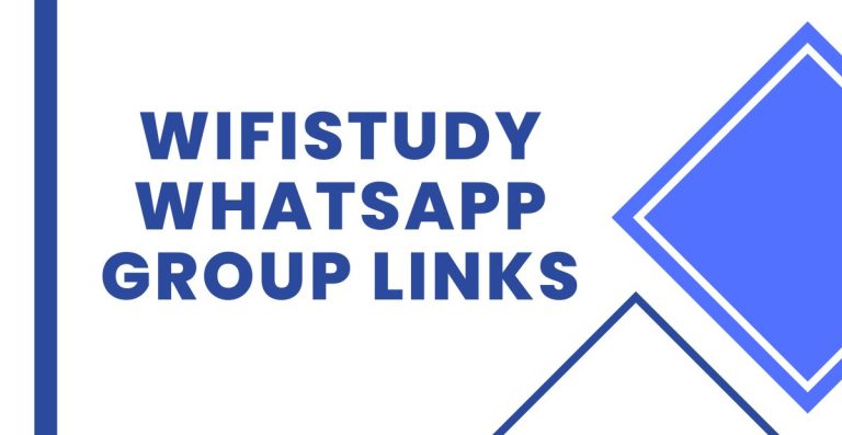 WiFiStudy WhatsApp Group Links