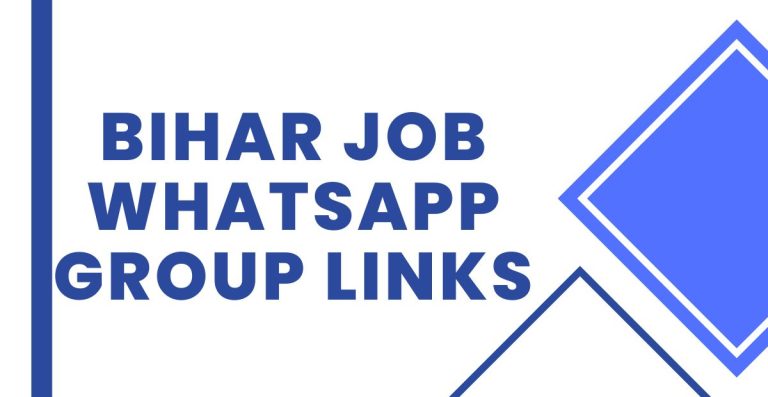 Active Bihar Job WhatsApp Group Links