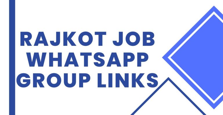 Latest Rajkot Job WhatsApp Group Links