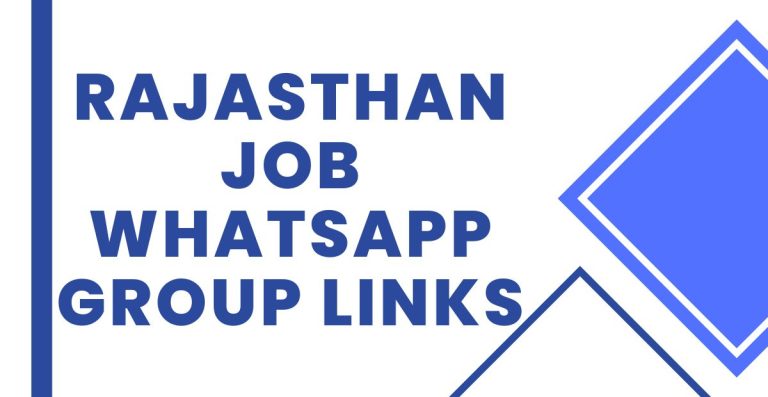 Latest Rajasthan Job WhatsApp Group Links