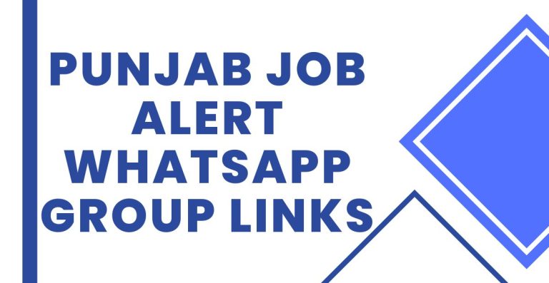 Active Punjab Job Alert WhatsApp Group Links