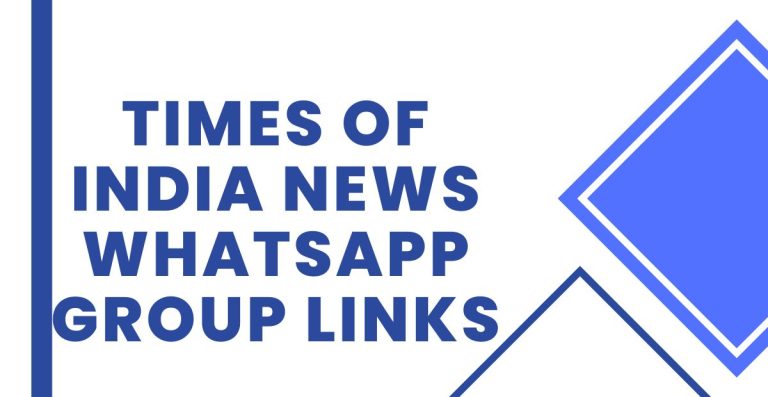 Latest Times of India News WhatsApp Group Links