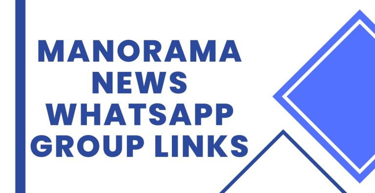 Latest Manorama News WhatsApp Group Links
