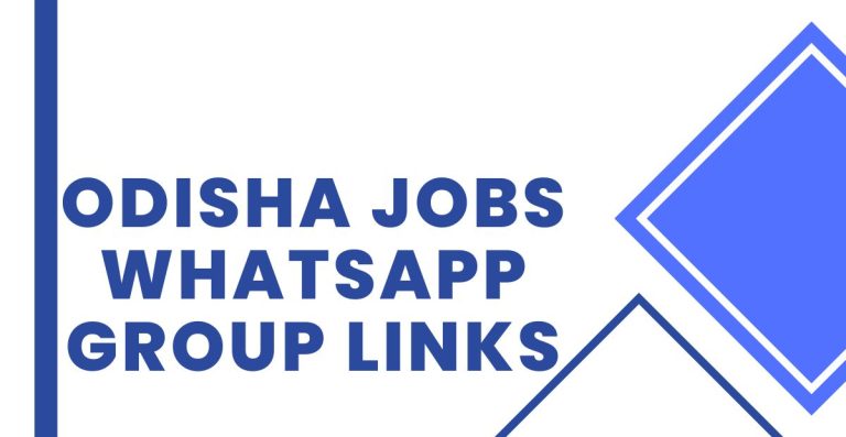 Latest Odisha Jobs WhatsApp Group Links