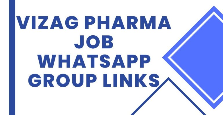 Active Vizag Pharma Job WhatsApp Group Links