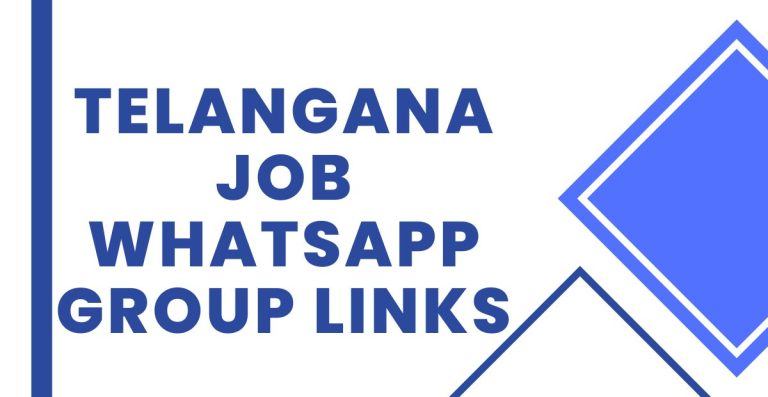 Latest Telangana Job WhatsApp Group Links