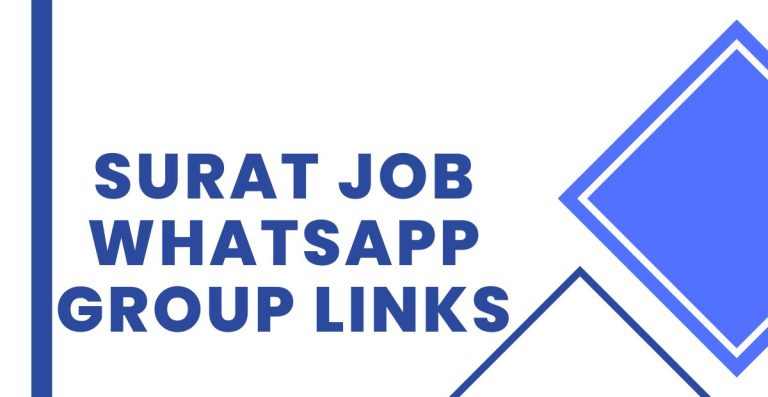 Active Surat Job WhatsApp Group Links