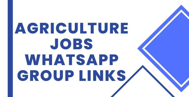 Join Agriculture Jobs WhatsApp Group Links