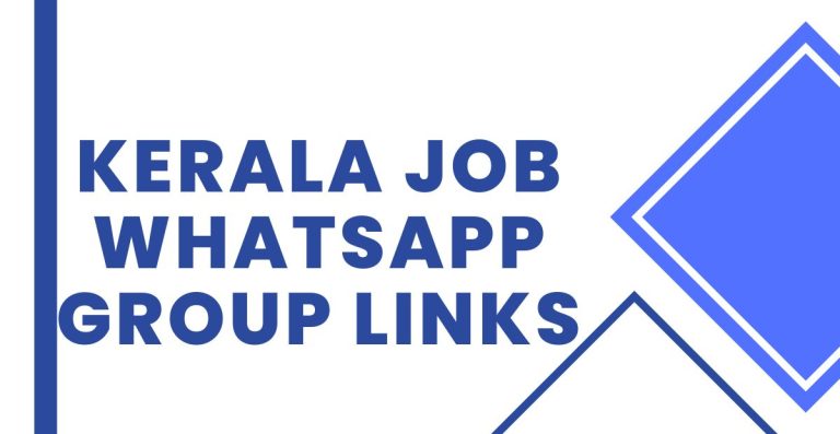 Latest Kerala Job WhatsApp Group Links