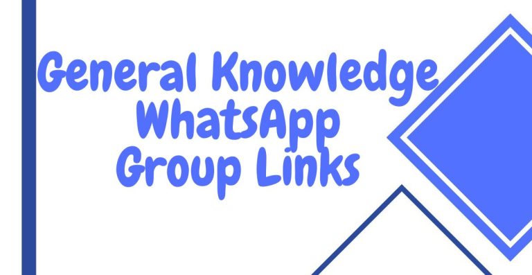 General Knowledge WhatsApp Group Links