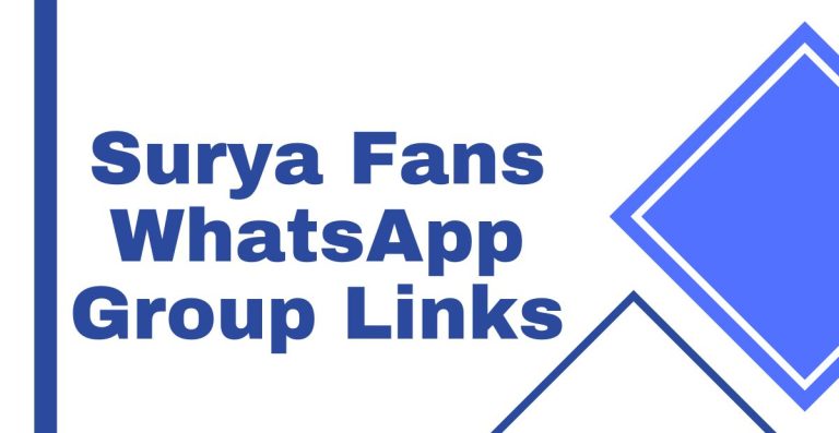 Surya Fans WhatsApp Group Links