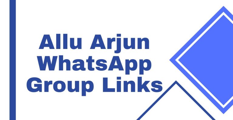 Allu Arjun WhatsApp Group Links