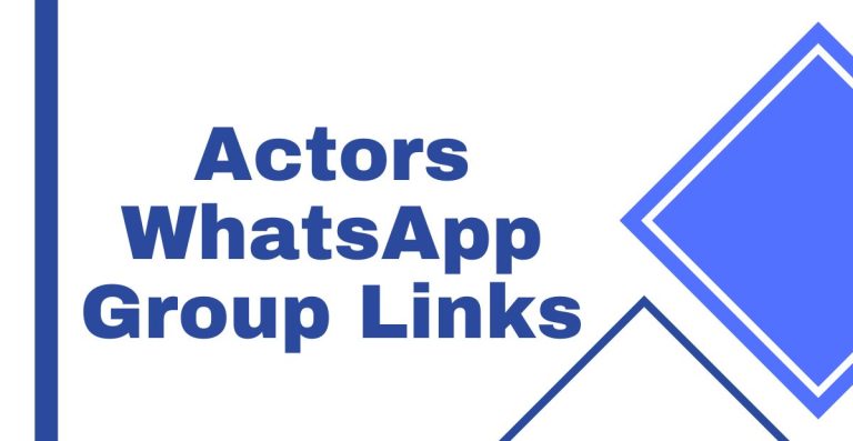 Actors WhatsApp Group Links
