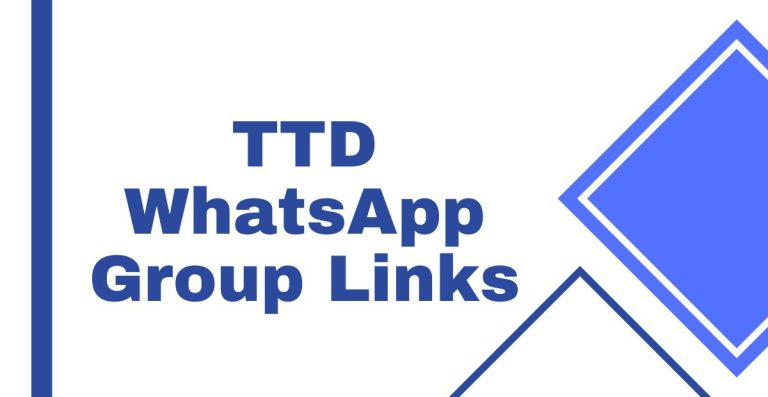 TTD WhatsApp Group Links
