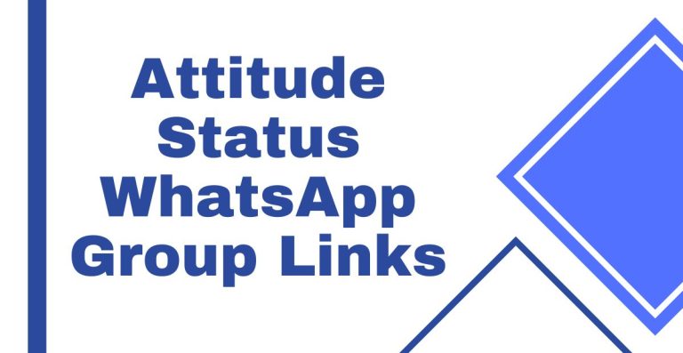 Attitude Status WhatsApp Group Links