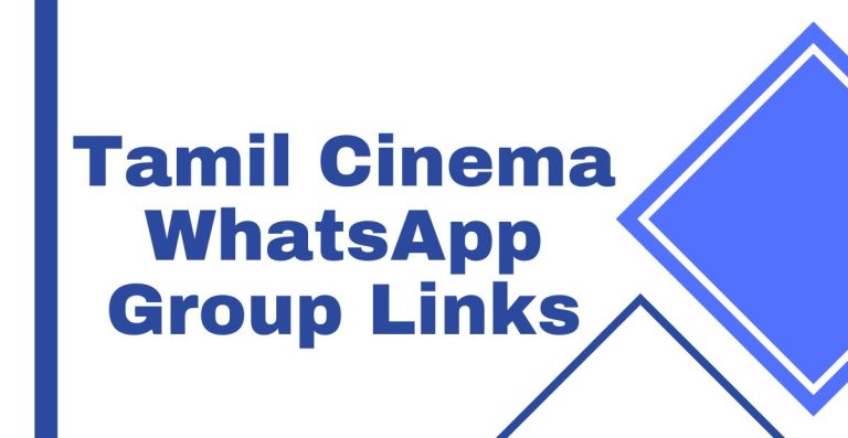 Tamil Cinema WhatsApp Group Links