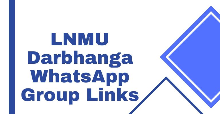 LNMU Darbhanga WhatsApp Group Links