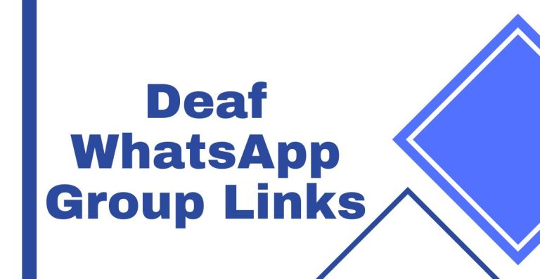Deaf WhatsApp Group Links