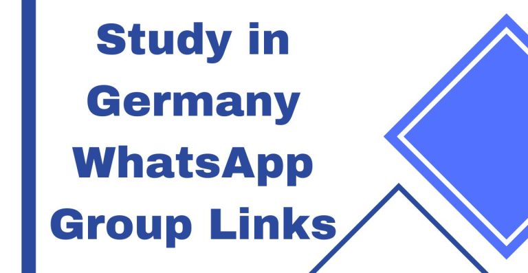 Latest Study in Germany WhatsApp Group Links