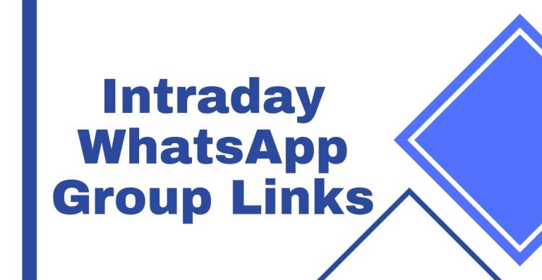Intraday WhatsApp Group Links