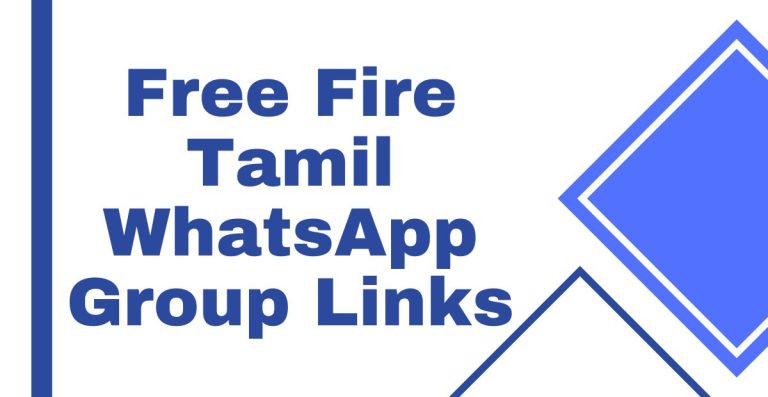Free Fire Tamil WhatsApp Group Links