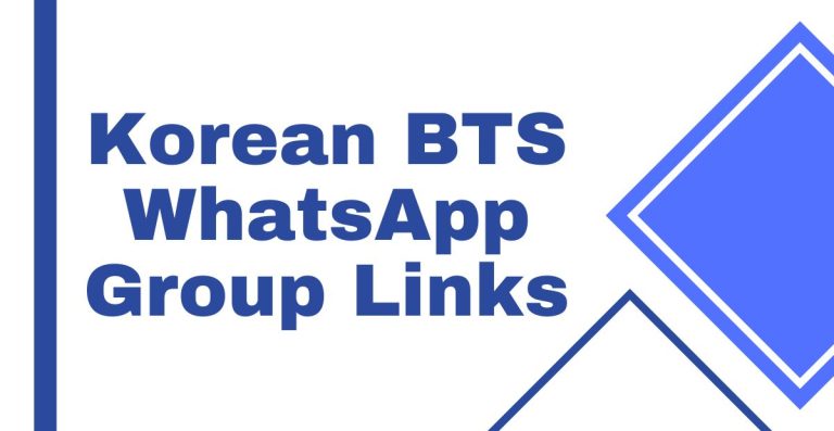 Korean BTS WhatsApp Group Links