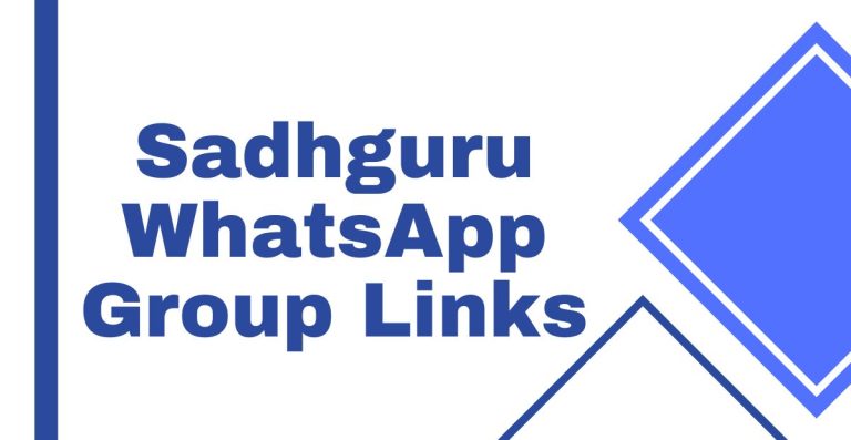 Sadhguru WhatsApp Group Links