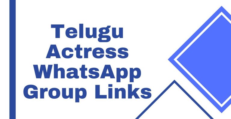 Telugu Actress WhatsApp Group Links