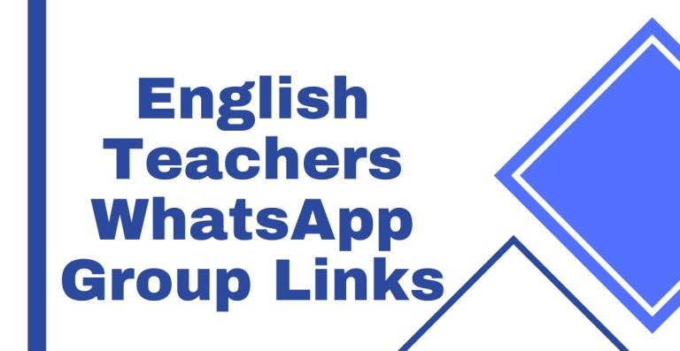 English Teachers WhatsApp Group Links