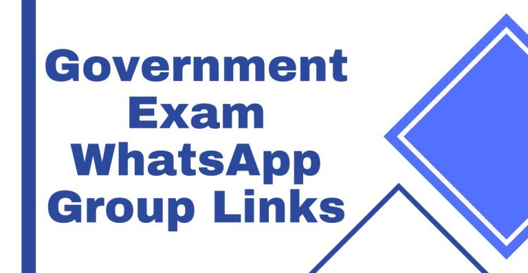 Government Exam WhatsApp Group Links